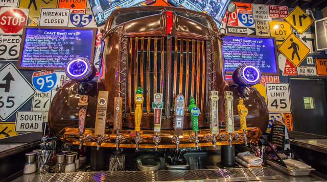 The Vintage Truck Tap Wall
